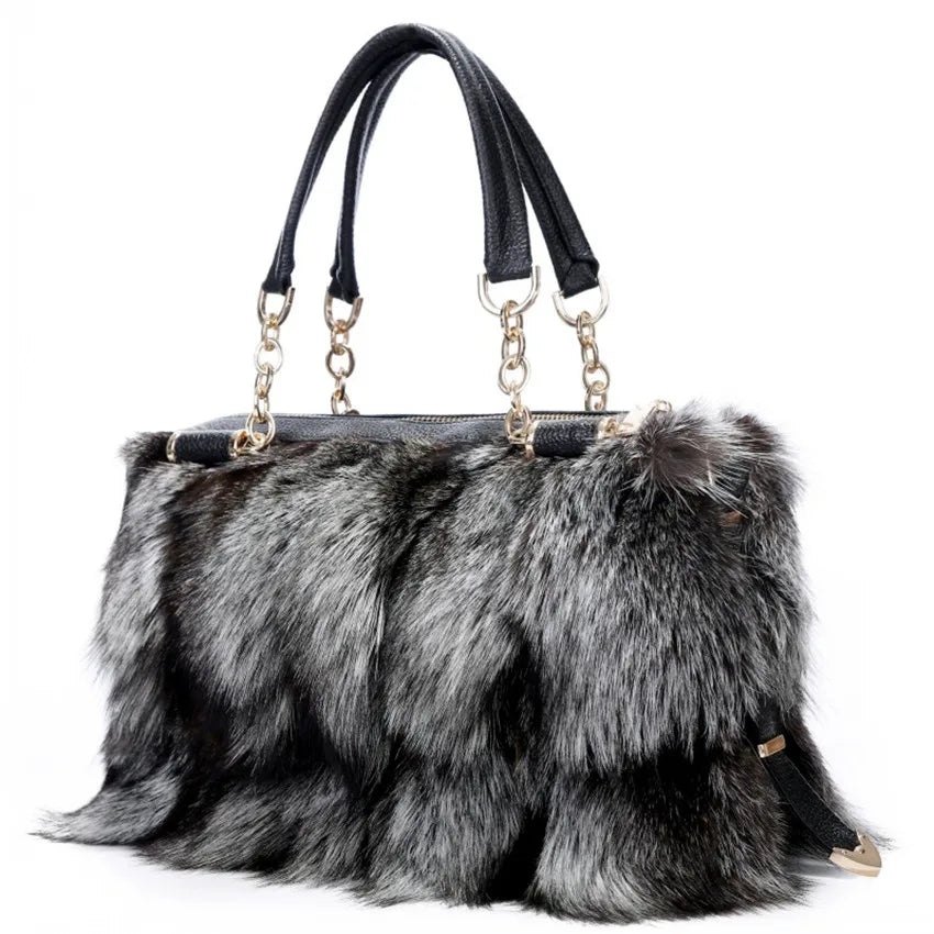 Fiora Fox-Fur Shoulder Bag