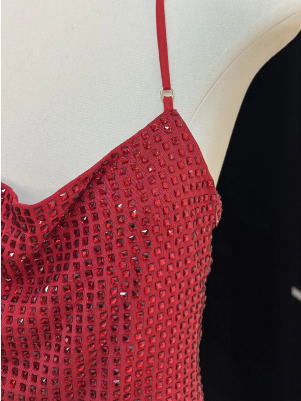 Aurelia Rhinestone Backless Bodycon Mini Dress