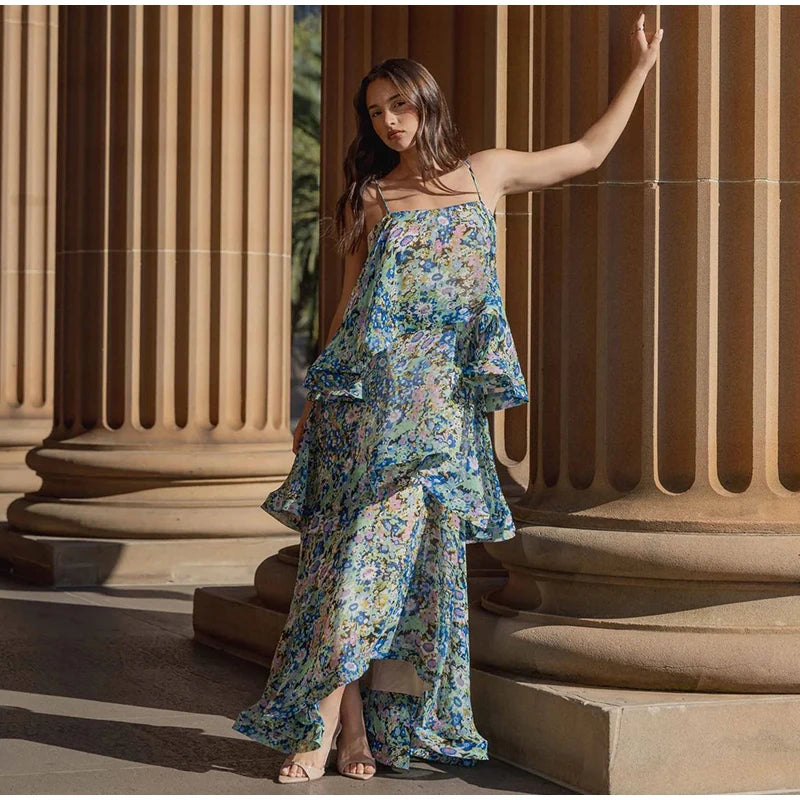 Kendra Ruched Maxi Dress