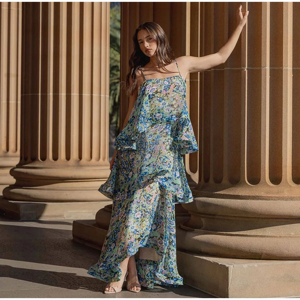 Kendra Ruched Maxi Dress