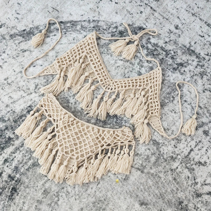 Talia Tassel High-Cut Bikini Two-piece
