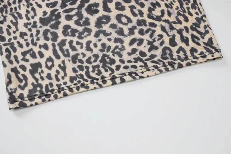 Mila Leopard Cami Bodycon Midi Dress