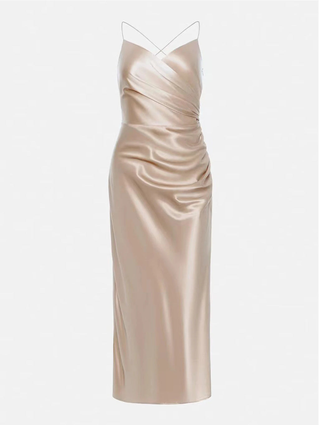 Tatiana Backless Slip Bodycon Midi Dress