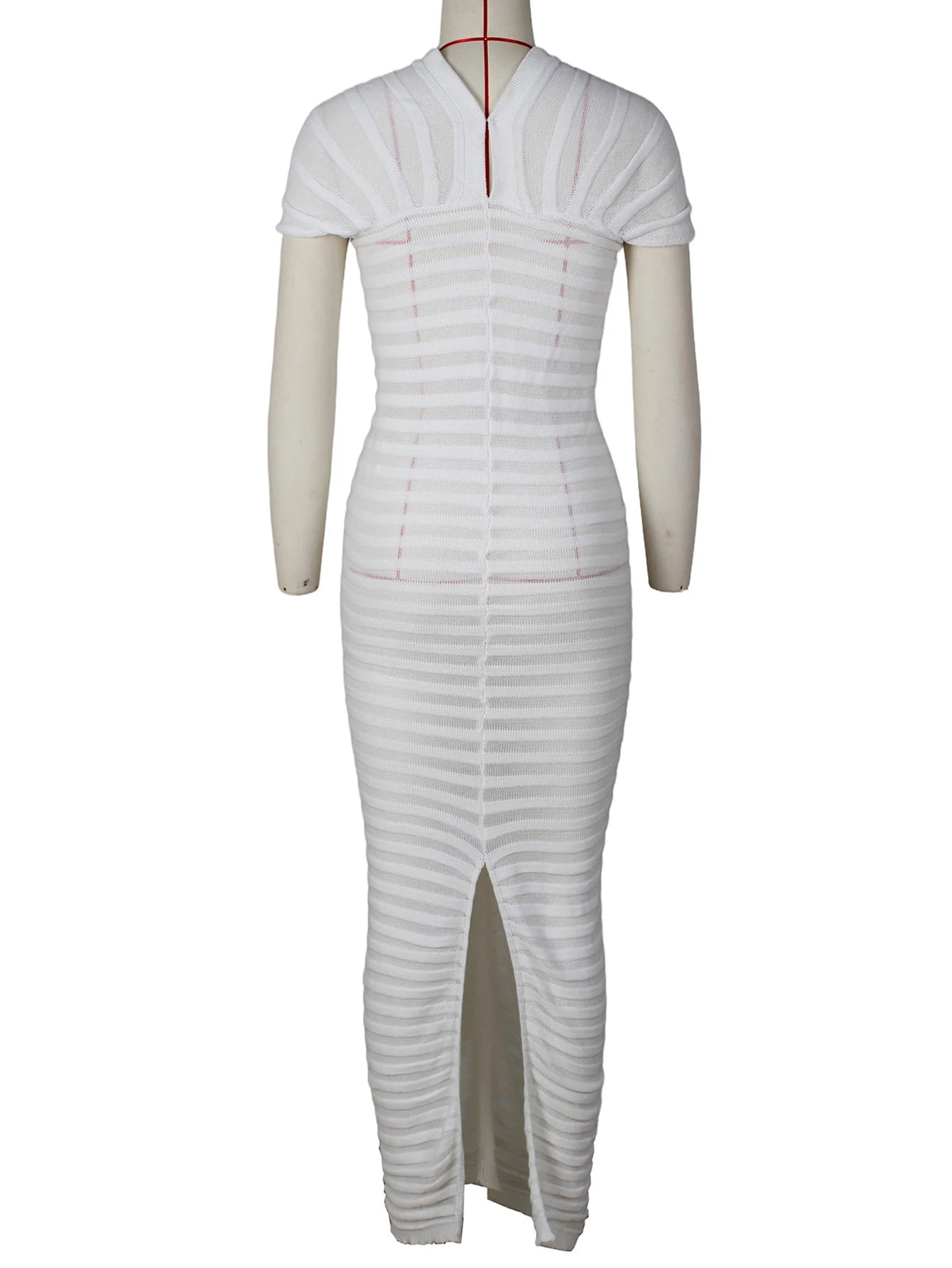 Simone Ruched Sheer Bodycon Maxi Dress Secondary image