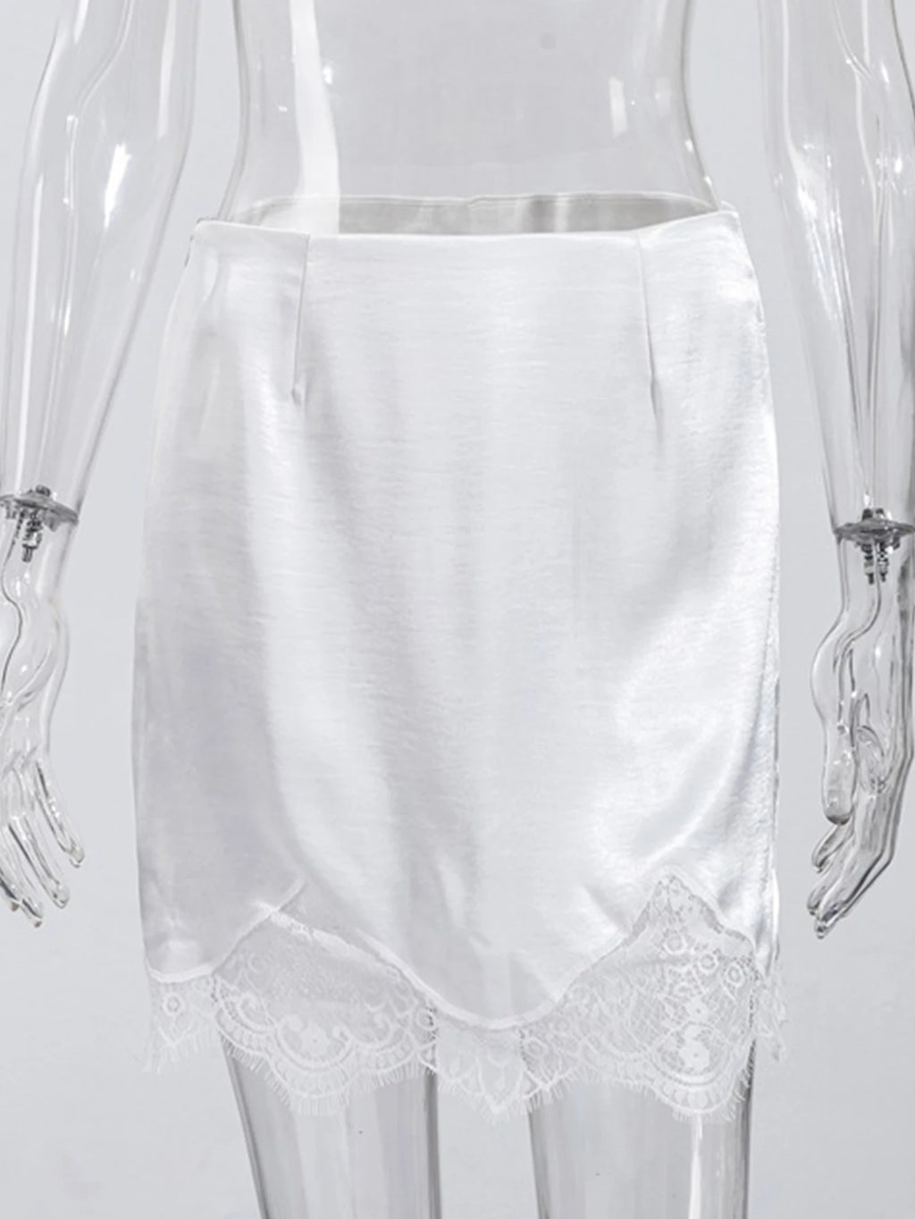 Lisette Lace High-Waist Pencil Mini Skirt One-piece
