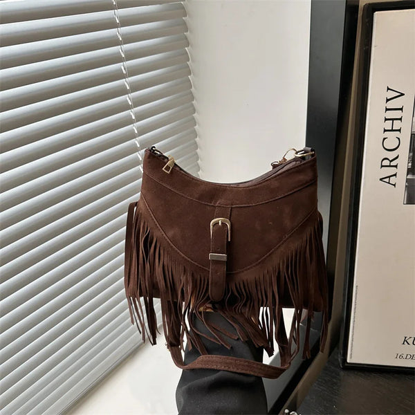 Dakota Fringe Hobo Shoulder Bag