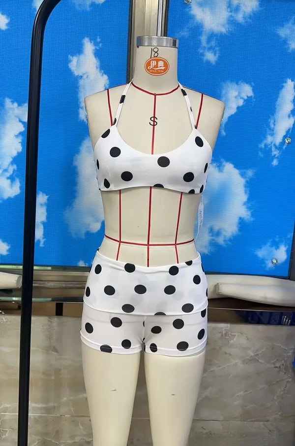 Dottie Halter Bikini Boyshort Set Two-piece