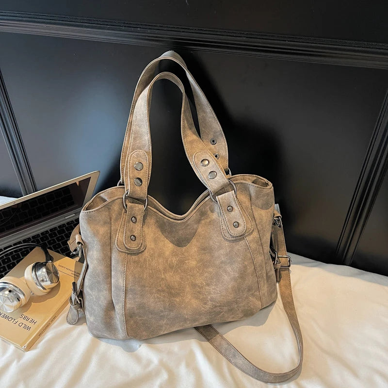 Greer Faux-Suede Commuter Tote