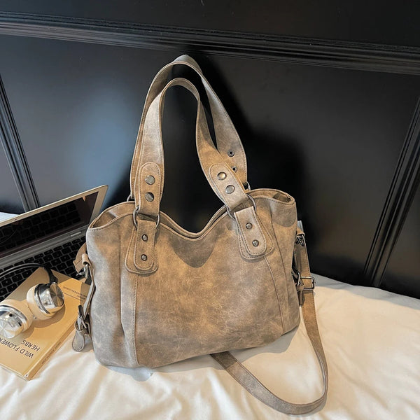 Greer Faux-Suede Commuter Tote