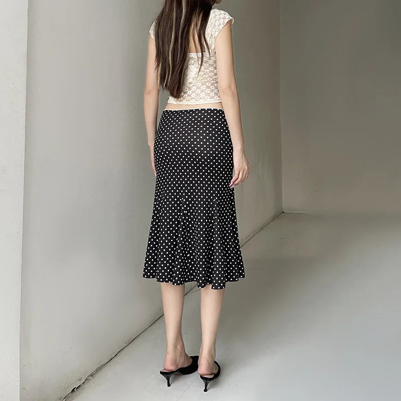 Danica Polka Dot Midi Skirt One-piece