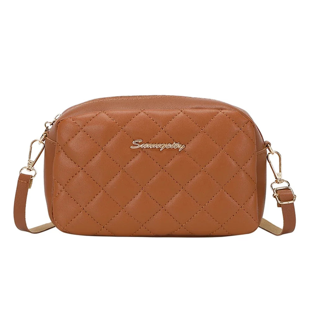 Camille Tassel Plaid Camera Bag