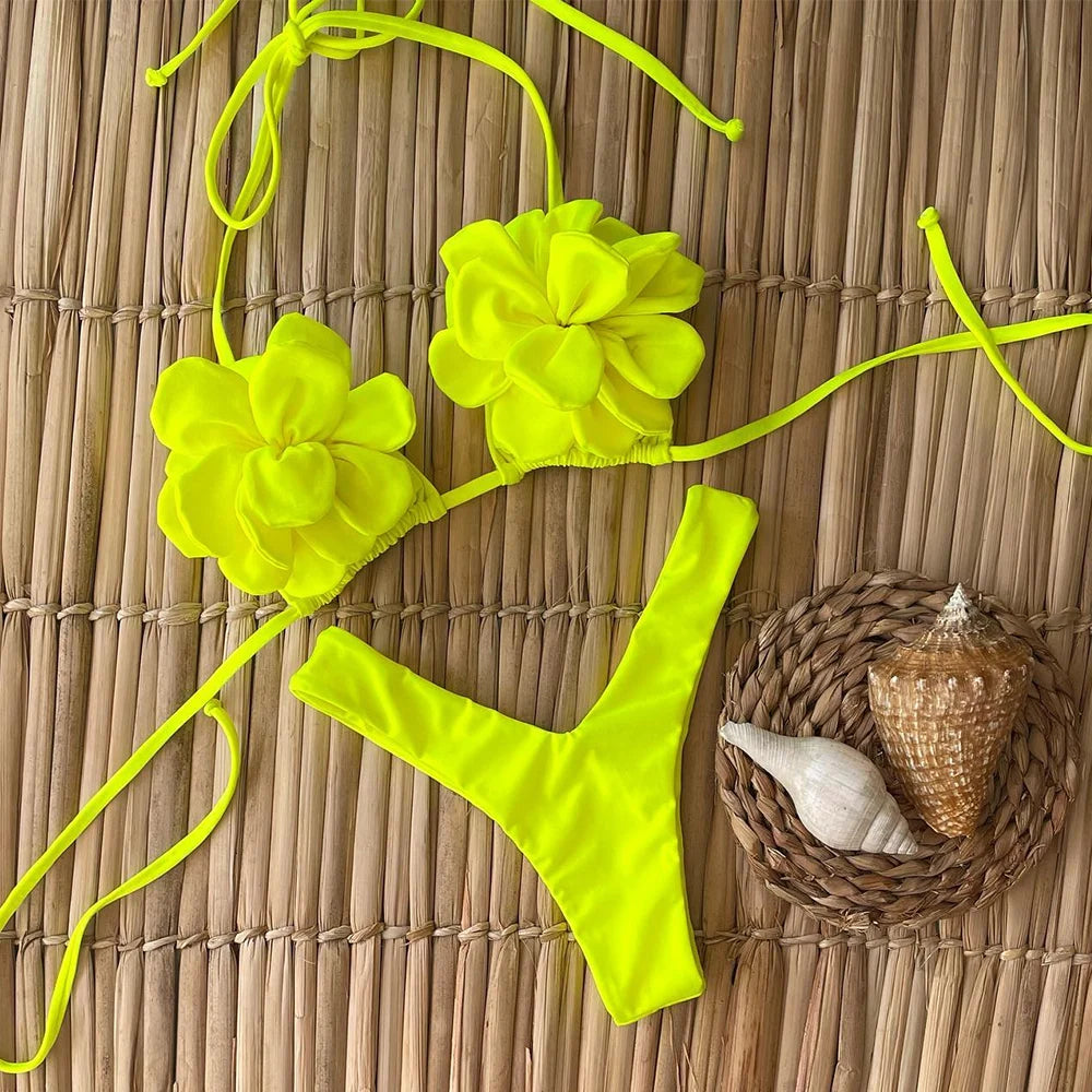 Valencia Retro Dress Bikini Three-piece