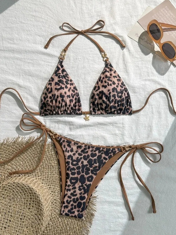 Bella Riviera Polka Dot Tie-Side Bikini Set