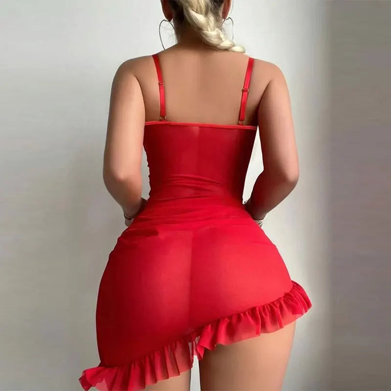 Lavinia Floral Lace Sheer Bodycon Mini Dress
