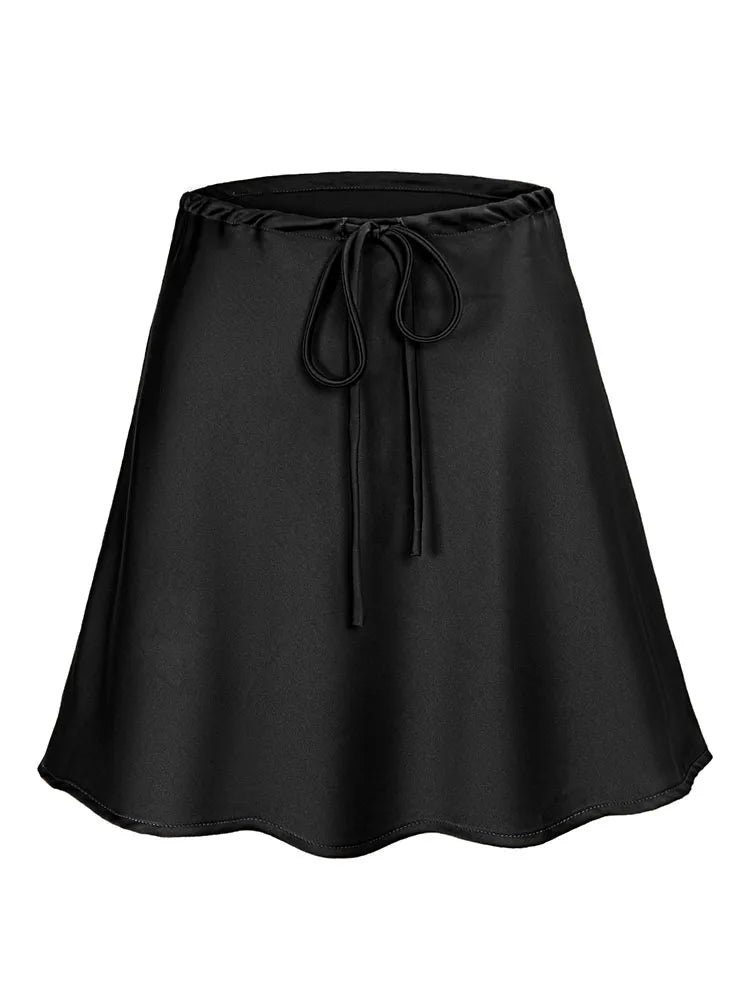 Esme A-Line Satin Mini Skirt One-piece