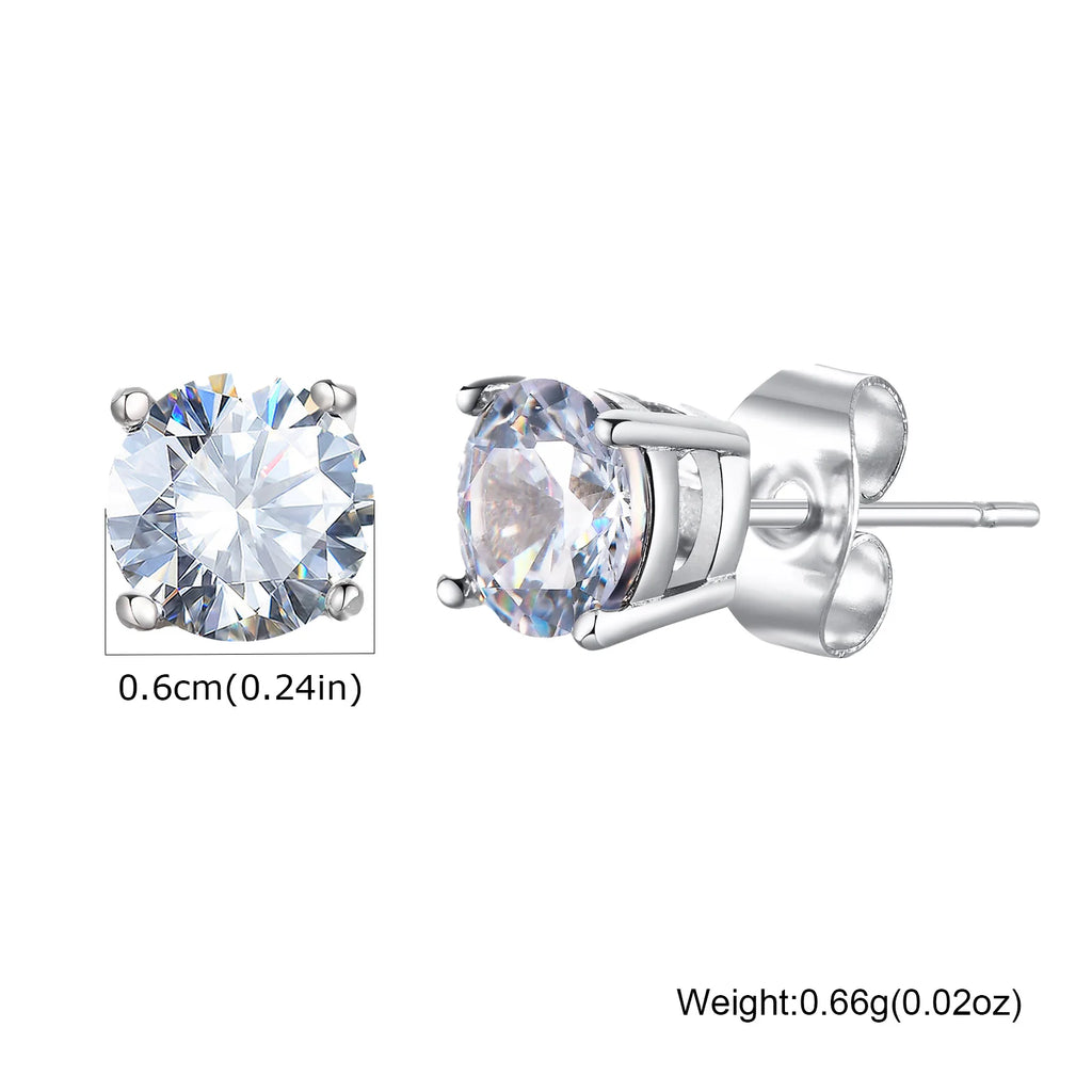 Sienna Stainless-Steel Zircon Earring Collection