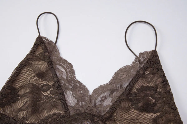 Bella Midnight Lace Spaghetti Strap Top
