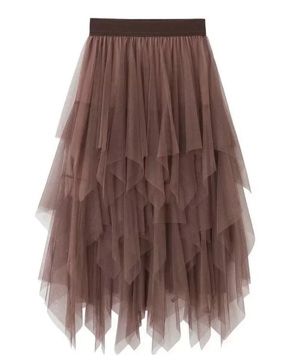 Juliette A-Line Mesh Midi Skirt One-piece