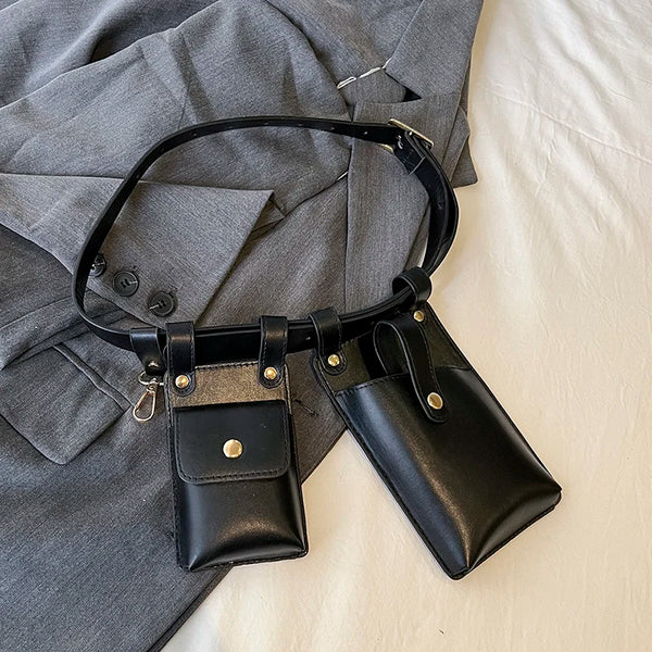 Designer Women Waist Bag 2024 summer Belt bag Phone Pack Trend Candy color Leather Shoulder Crossbody Chest Bags Lady Fanny Pack
