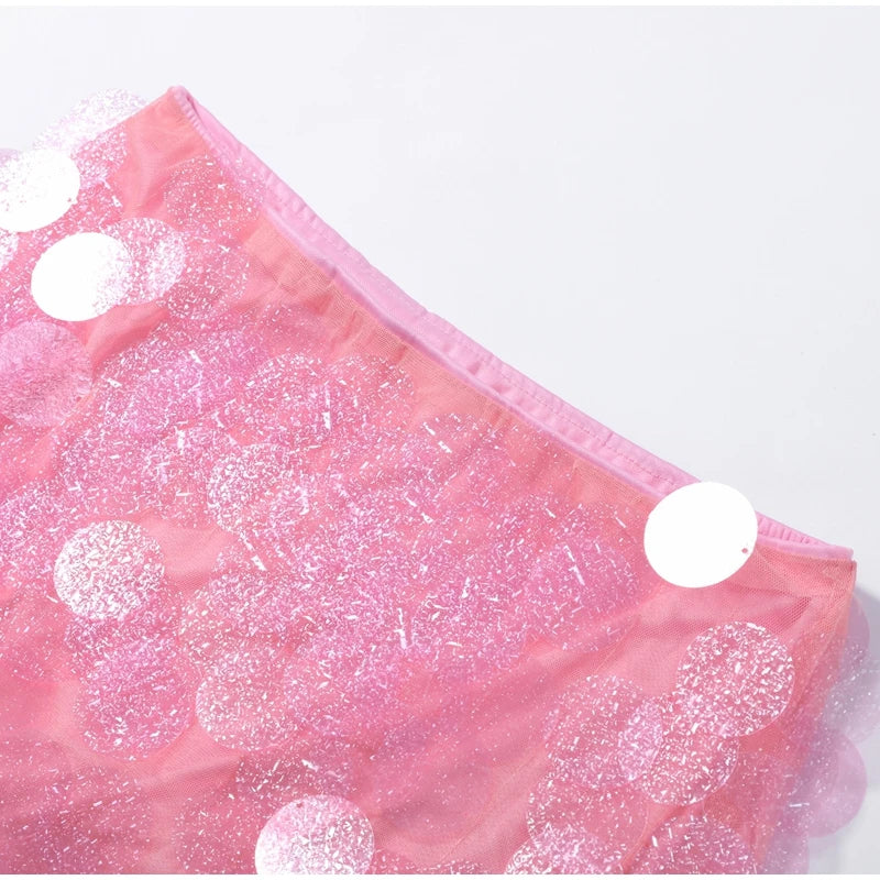 Seraphina Sequin Sheer Top & Mini Skirt Collection