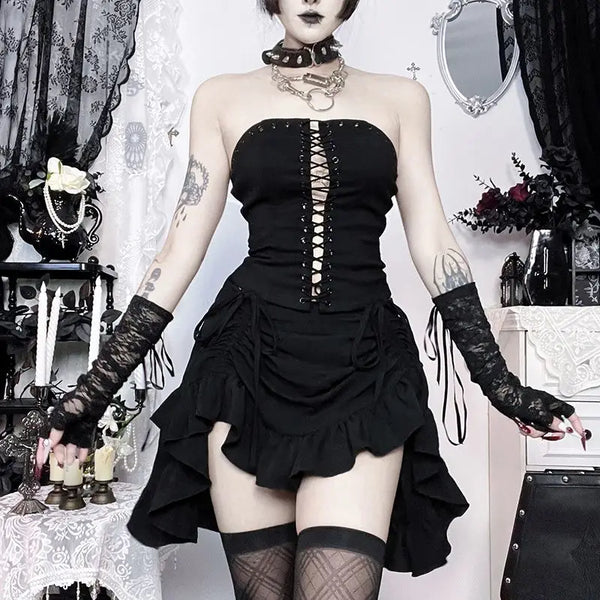 Uma A-Line Mini Skirt One-piece