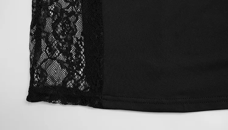 Lavinia Sheer Lace-Panel Corset Cami Maxi Dress