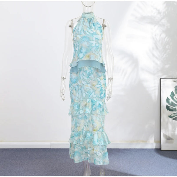 Serenade Tiered-Ruffle Maxi Dress