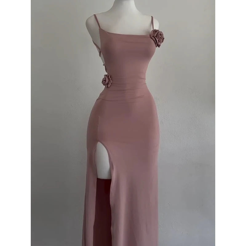 Rosalind 3D Rose Cutout Maxi Dress