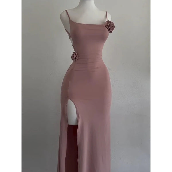 Rosalind 3D Rose Cutout Maxi Dress