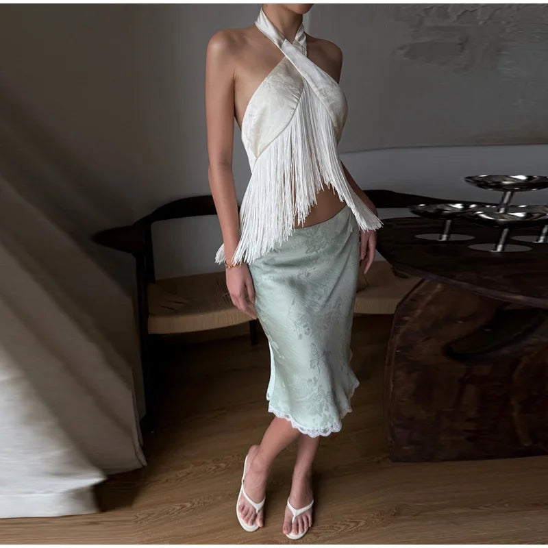 Leona Ruffle Shorts Set Two-piece
