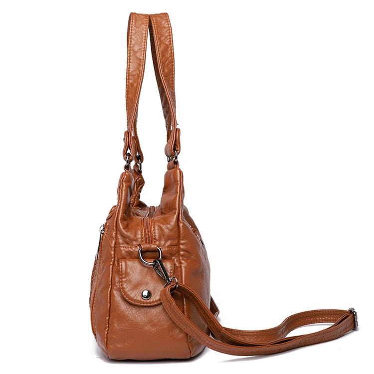 Desislava Textured Convertible Shoulder Handbag
