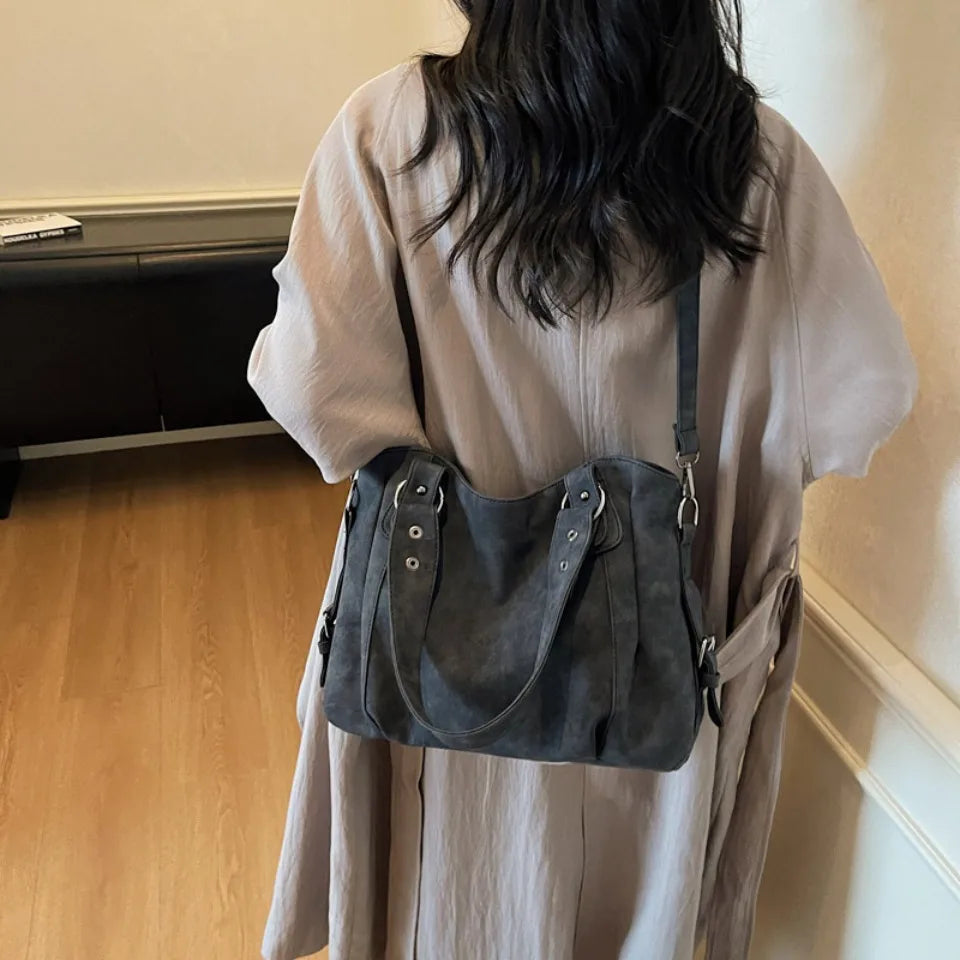 Greer Faux-Suede Commuter Tote