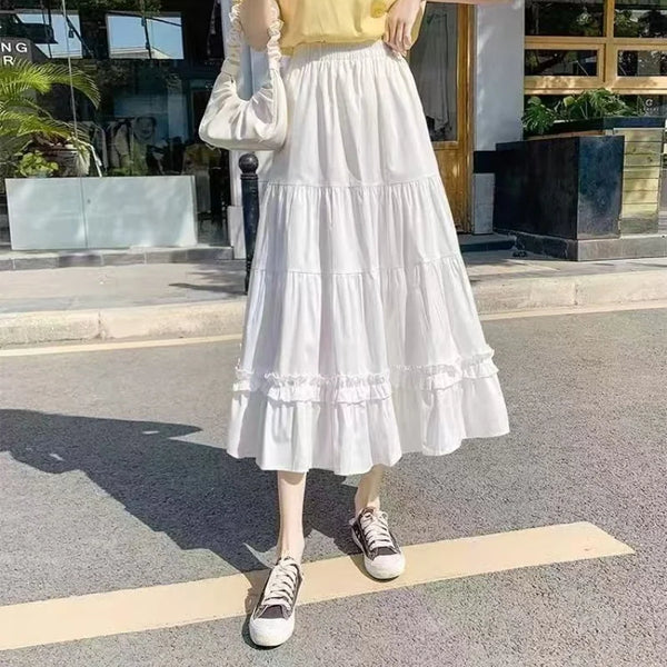 Galatea Ruffle A-Line Midi Skirt One-piece