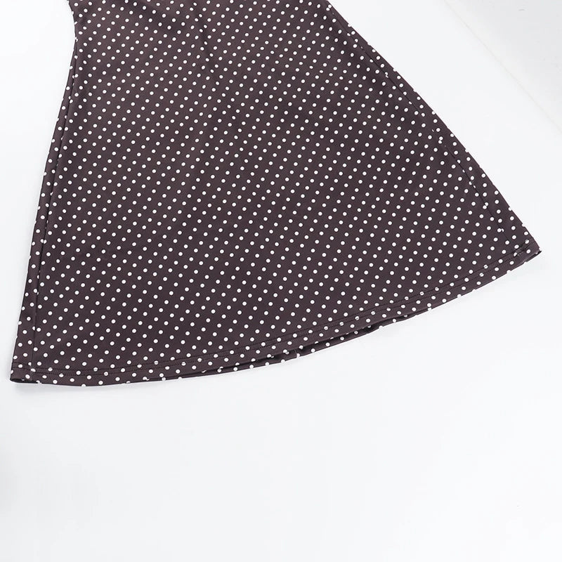 Marlowe Polka-Dot Bustier Mini Dress