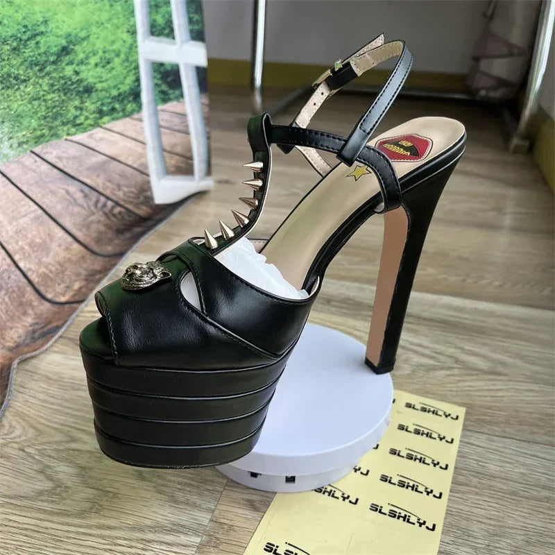Amabel Transparent Rhinestone Stiletto Sandals