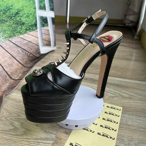 Amabel Transparent Rhinestone Stiletto Sandals