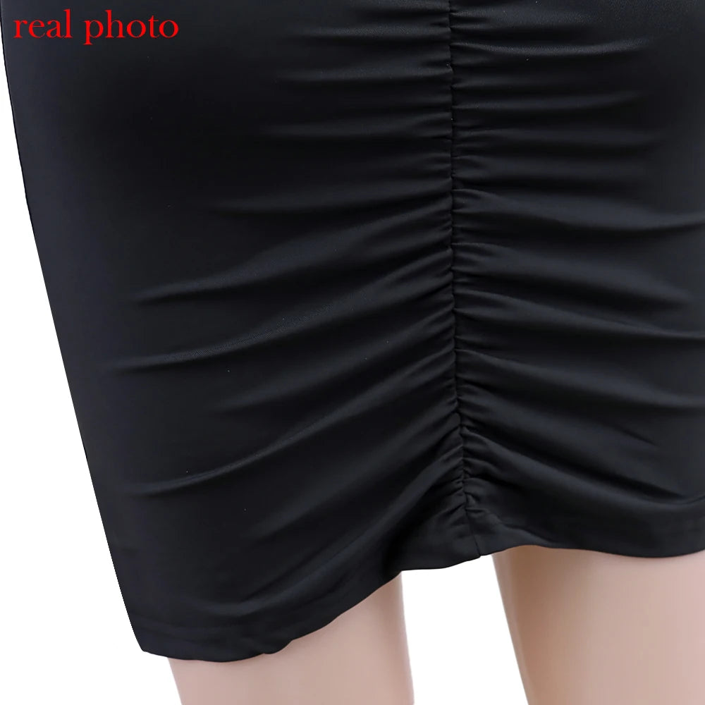 Ebony Ruched Long-Sleeve Bodycon Mini Dress