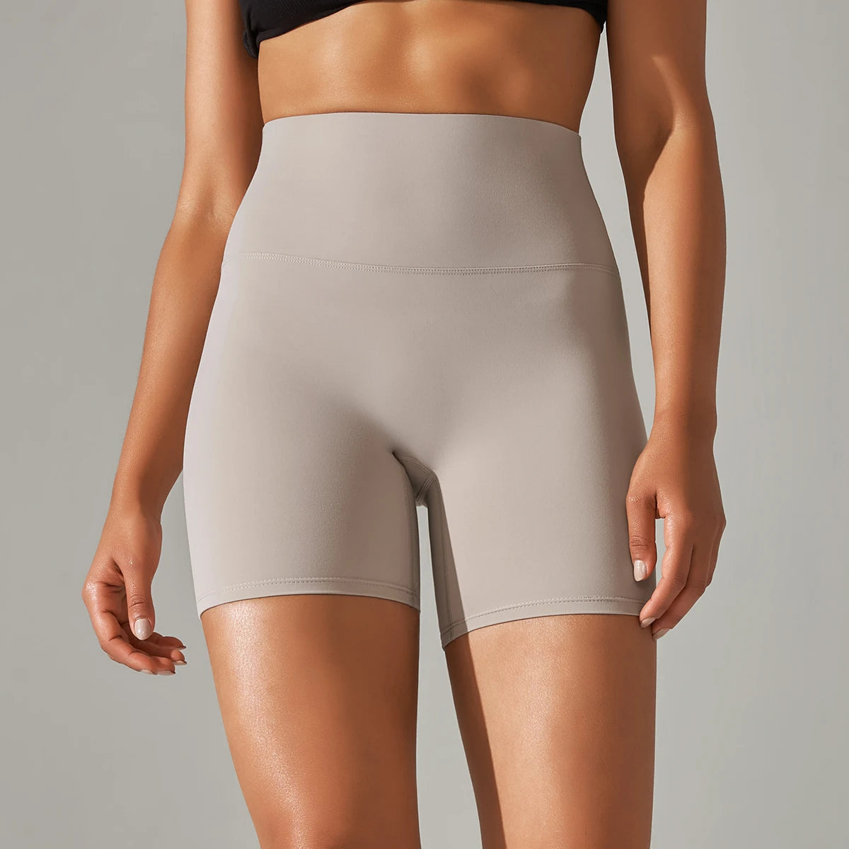 Ayla Seamless High-Waist Yoga Shorts One-piece