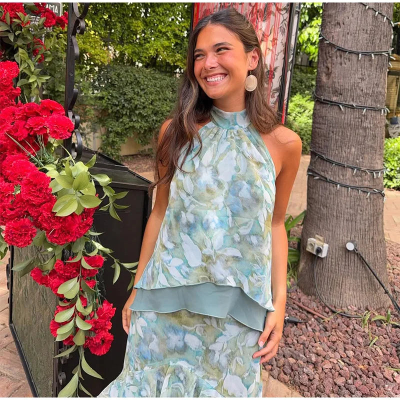 Serenade Tiered-Ruffle Maxi Dress