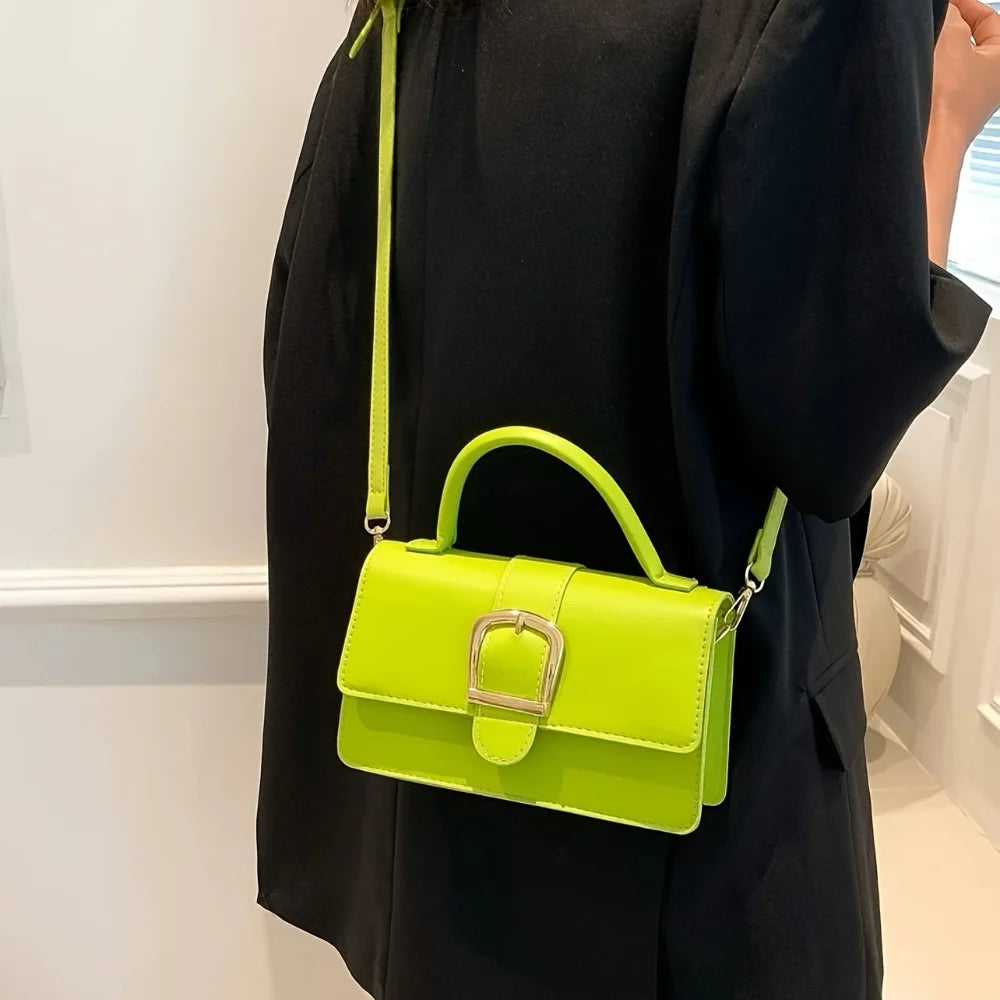 Gianna Minimalist Green Mini Crossbody Bag