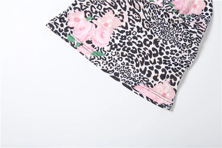 Tallulah Animal Print Printed Midi Skirt Set Two-piece