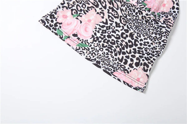 Tallulah Animal Print Printed Midi Skirt Set Two-piece