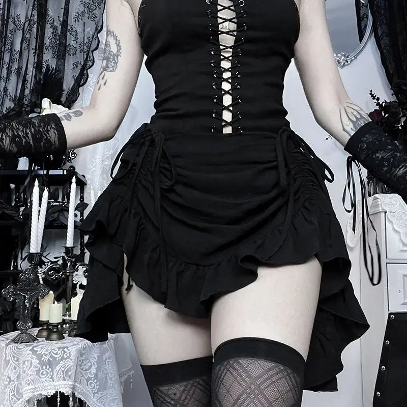 Uma A-Line Mini Skirt One-piece