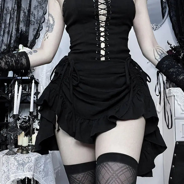 Uma A-Line Mini Skirt One-piece