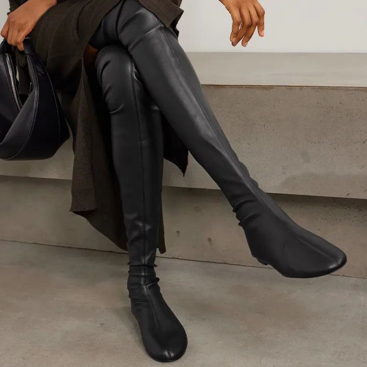 Imogen Flat Over-the-Knee Stretch Boots Main image