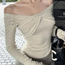 Sienna Luxe Off-Shoulder Ruched Off-Shoulder Top One-piece