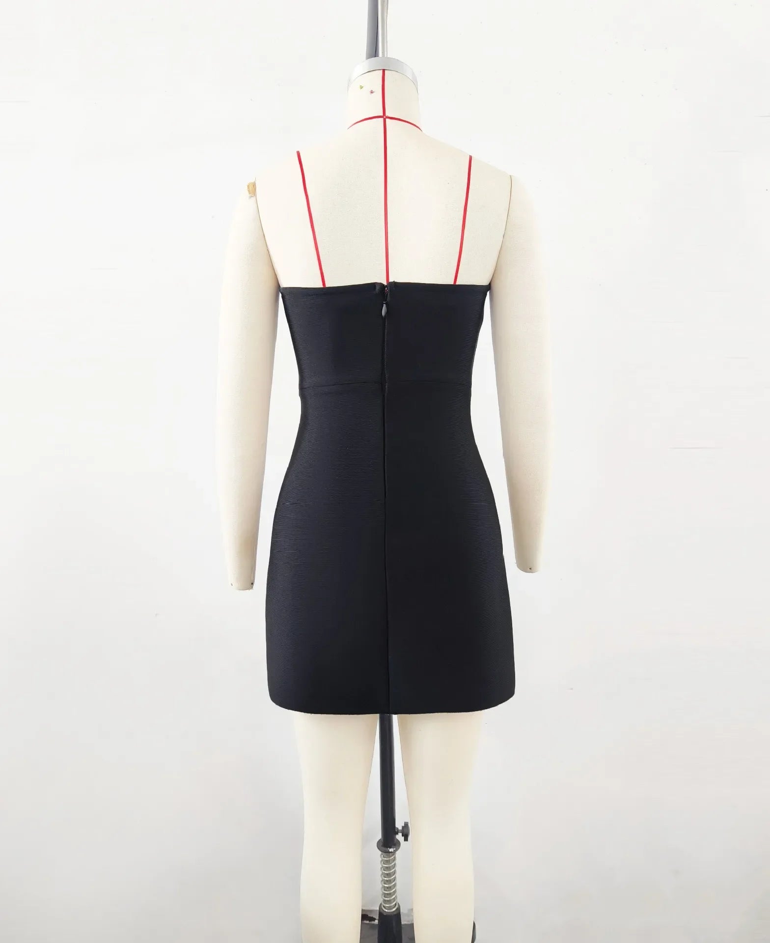 Lucienne Crystal Strapless Bandage Mini Dress