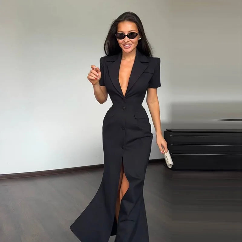 Jolie Chic Long-Sleeve Jacket One-piece