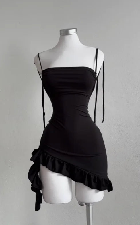 Monique Lace-Up Backless Long-Sleeve Midi Dress