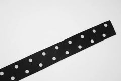 Isabella Riviera Polka Dot One-Shoulder Halter Ruffle Mini Dress